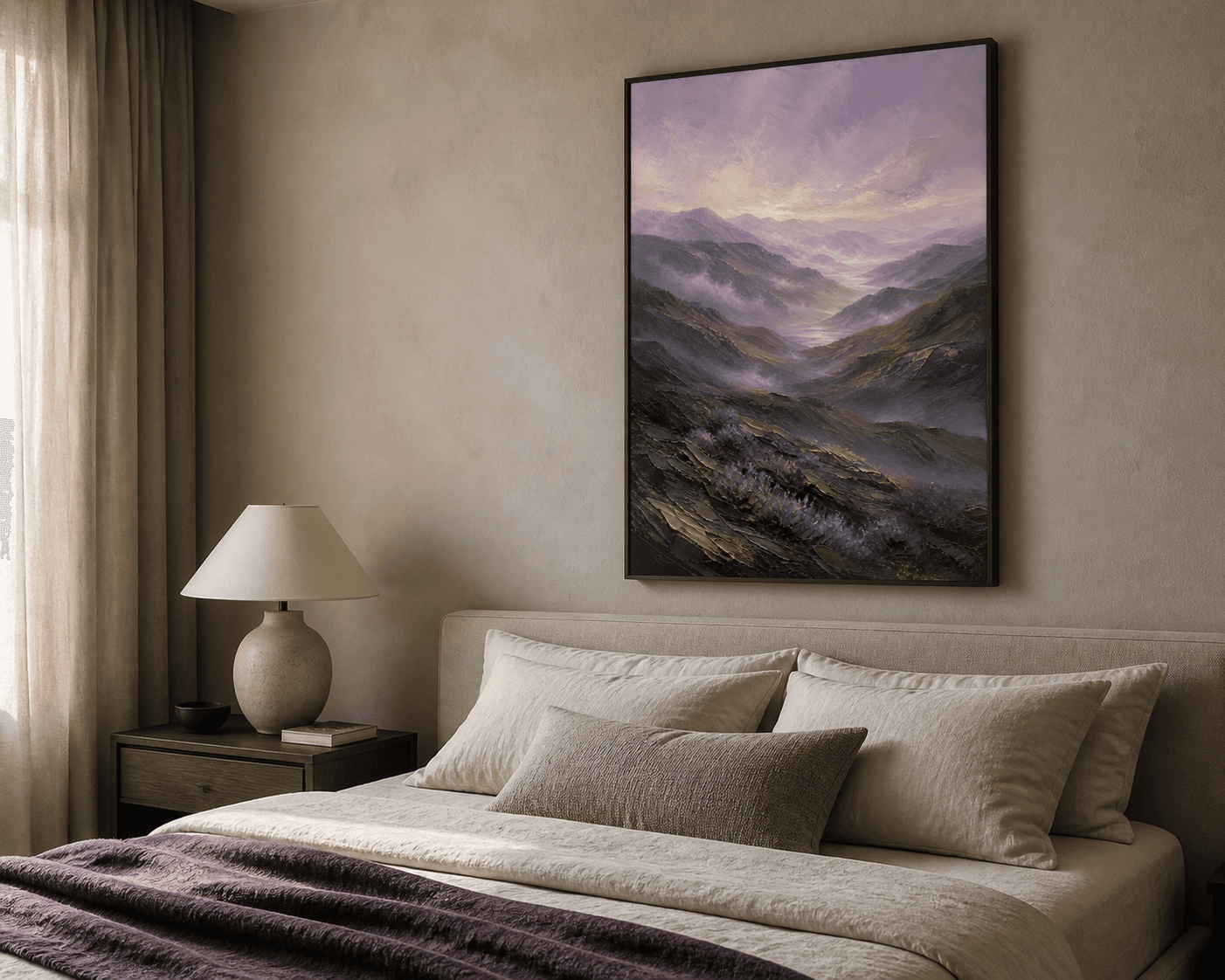 Lavender Highlands displayed in a styled home interior